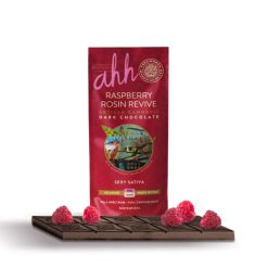 Raspberry Rosin Revive | Dark Chocolate Bar | 100mg THC
